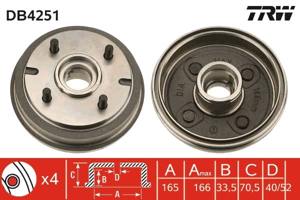 TAMBOUR DE FREIN  9900