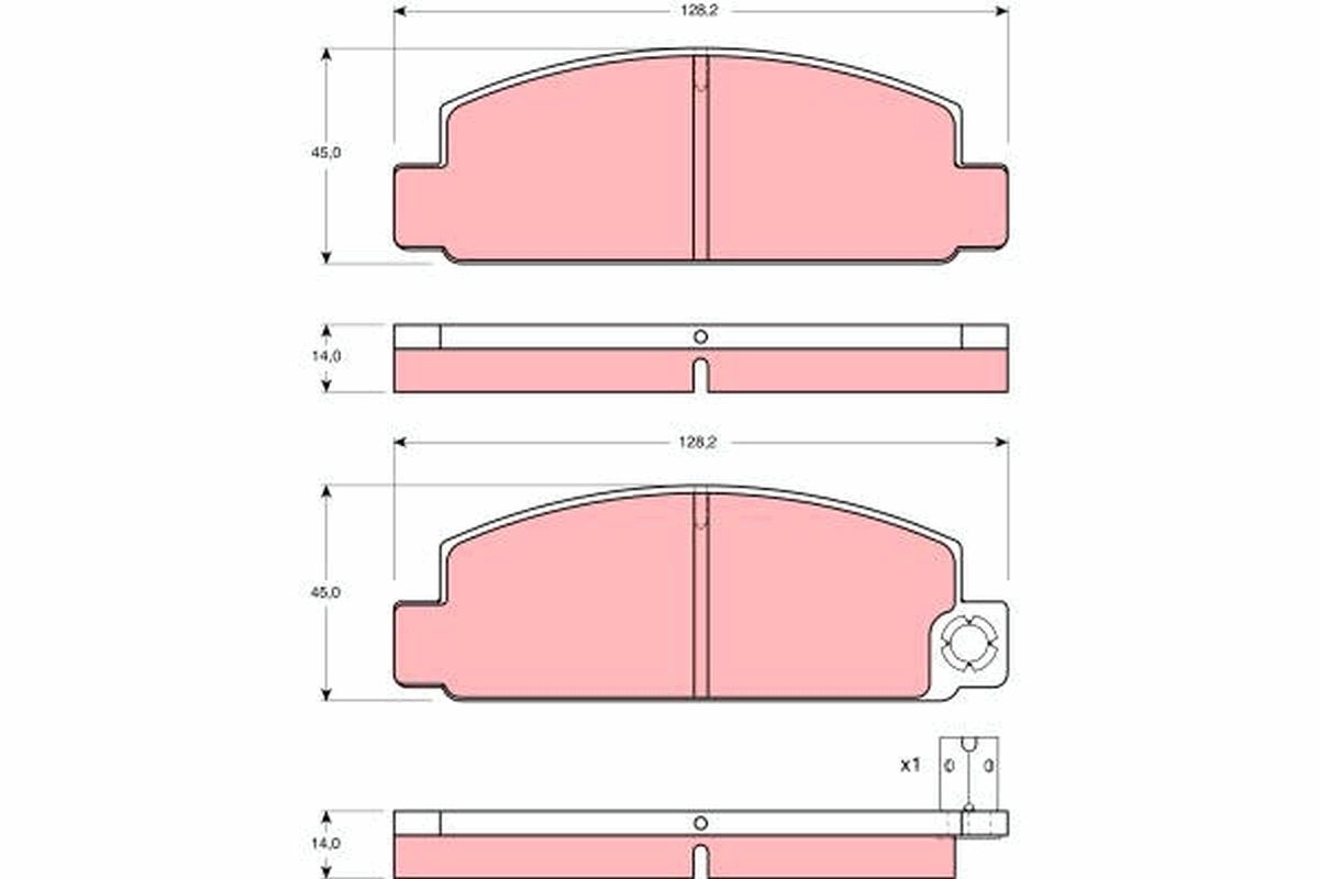 TRW DISC BRAKE PADS - TecDoc Only