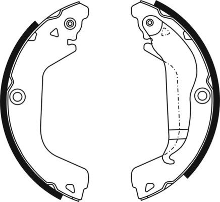 Bremsbackensatz
