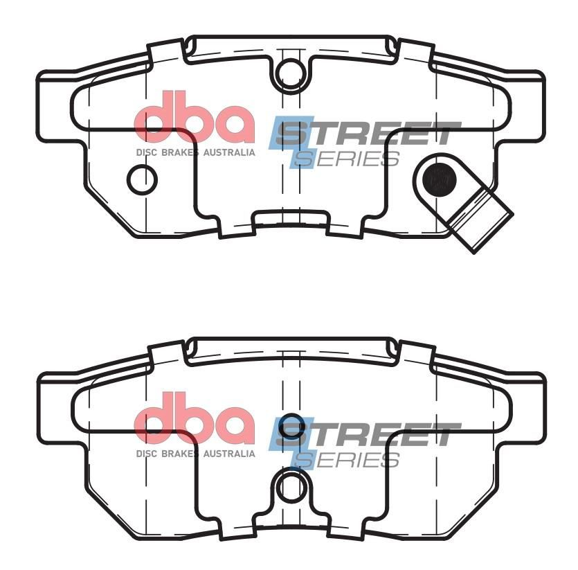 DBA SSEV STREET SERIES BRAKE PADS [ Honda Fit Hybrid 2010 On R ] - TecDoc Only