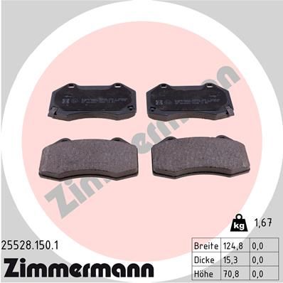 Brake Pad Set, disc brake 25528.150.1