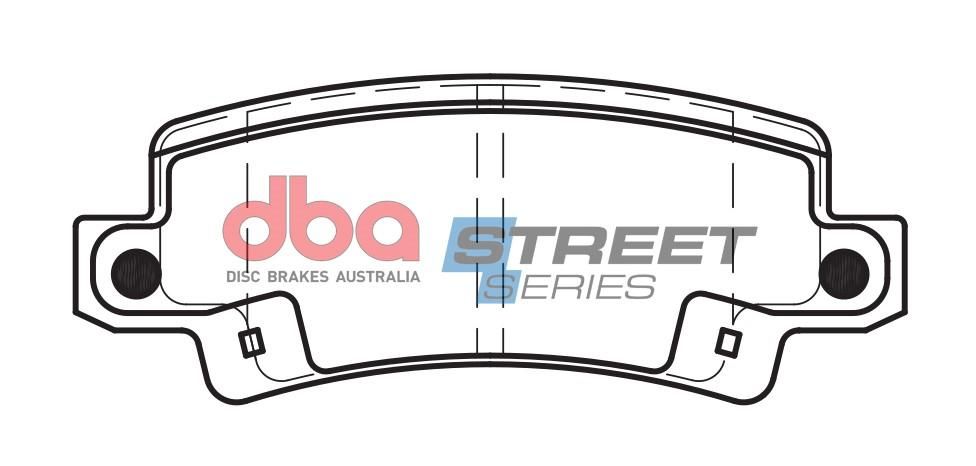DBA SS STREET SERIES BRAKE PADS [ Toyota Corolla ZZE122R 1.8L [ Sth African ] 2001-2014 R ] - TecDoc Only