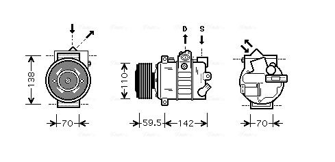 Kompressor, Klimaanlage