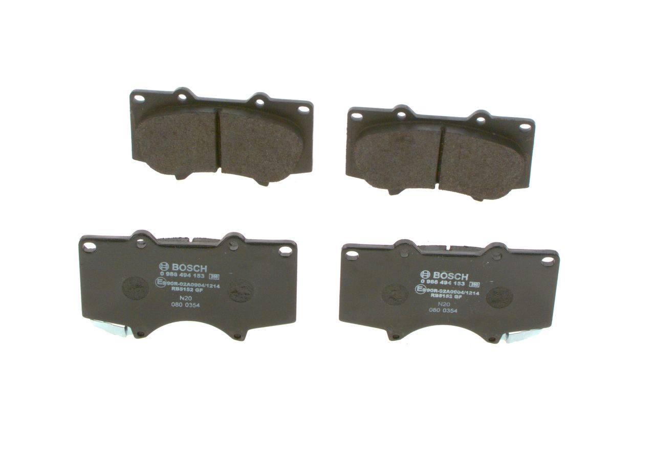 BOSCH 0 986 494 153 Brake Pad Set, disc brake