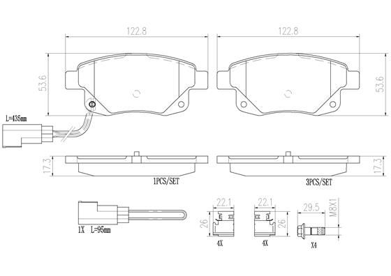 FORD TRANSIT VM 2.4 06-14 (RR) *1 W/sensor - TecDoc 1