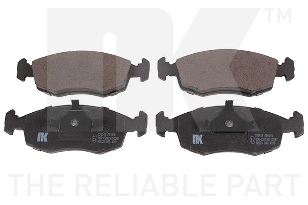 Bremsbelagsatz, Scheibenbremse