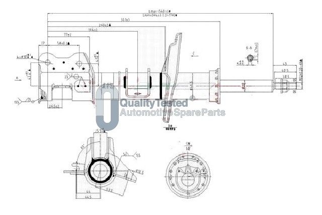 MQ-00158 JAPANPARTS Quality Tested lengéscsillapító