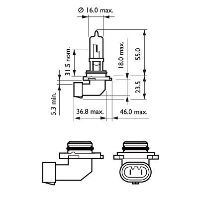 Glühlampe, Fernscheinwerfer