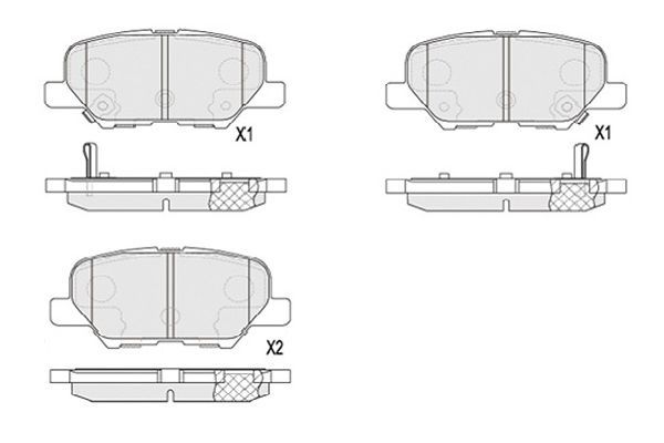 Brake Pad Set, disc brake KBP-5551