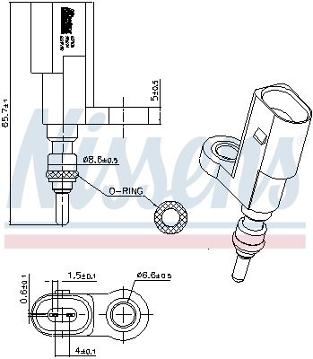 Sensor, K&uuml;hlmitteltemperatur
