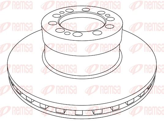 NCA1233.20 REMSA Heavy Duty Brake Disc féktárcsa