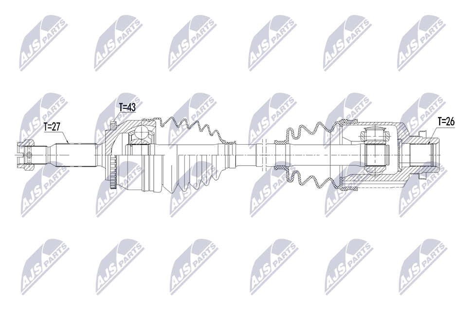 NTY NPW-MS-128 Antriebswelle