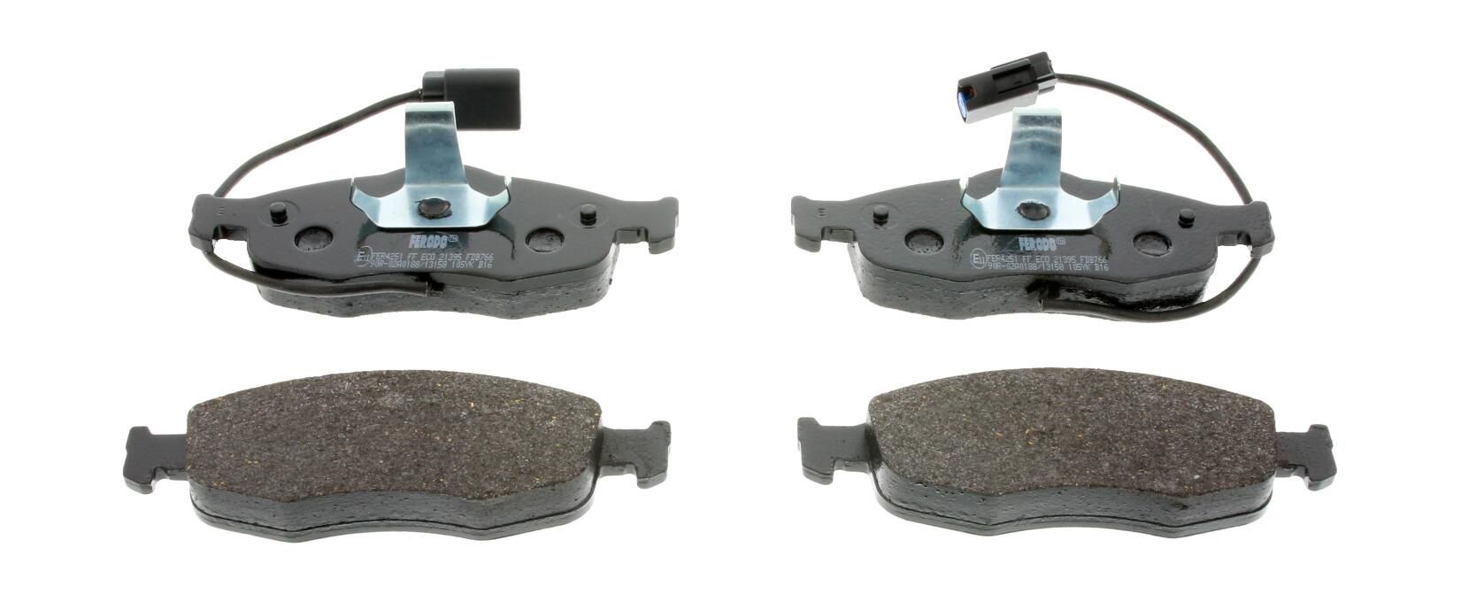 Bremsbelagsatz, Scheibenbremse