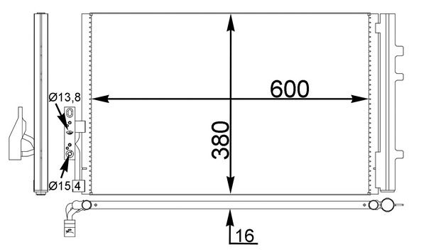 AC 778 000S MAHLE BEHR kondenzátor, klíma