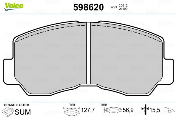 PLAQ FREIN MITS GALANT, SHOGUN, PAJ  9900