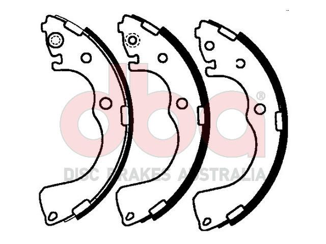 Street Series Brake Shoes [Mazda MPV 1999-06 254mm] - TecDoc Only