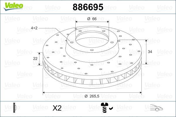 Brake Disc 886695