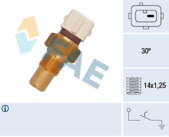 Temperaturschalter, Kühlmittelwarnlampe