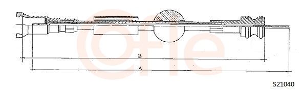 COFLE S21040 - Tachowelle