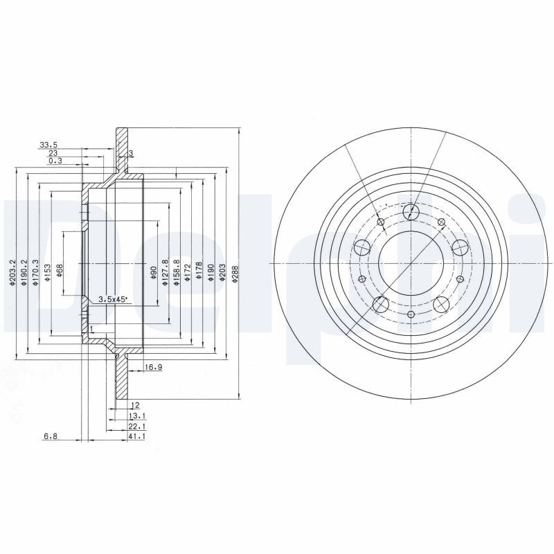 Brake Disc BG3515