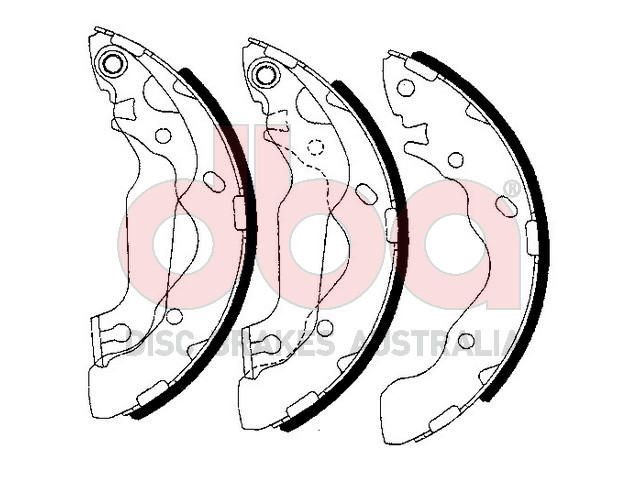 Street Series Brake Shoes [Hyundai Accent/Elantra/Lantra 203.2mm] - TecDoc Only