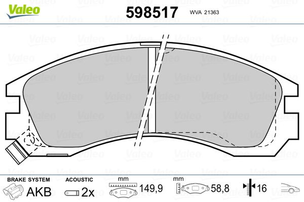 PLAQ FREIN MITS PAJERO, PAJERO II,  9900