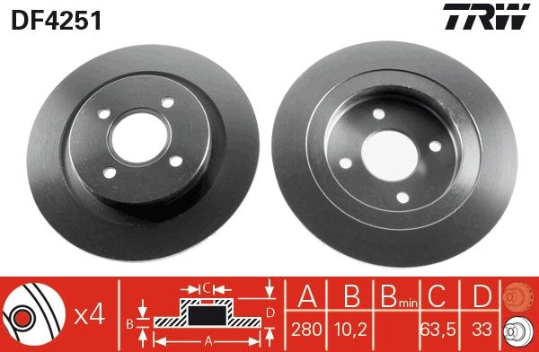 Brake Disc DF4251