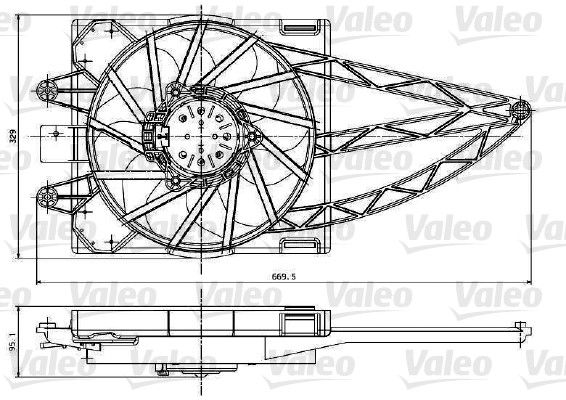 698787 VALEO ventilátor, motorhűtés