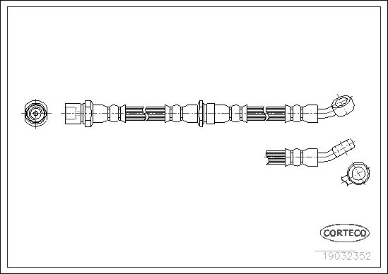 FLEXIBLE DE FREIN SUBARU LEGACY  0705