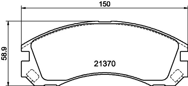 Brake Pad Set, disc brake 8DB 355 011-751