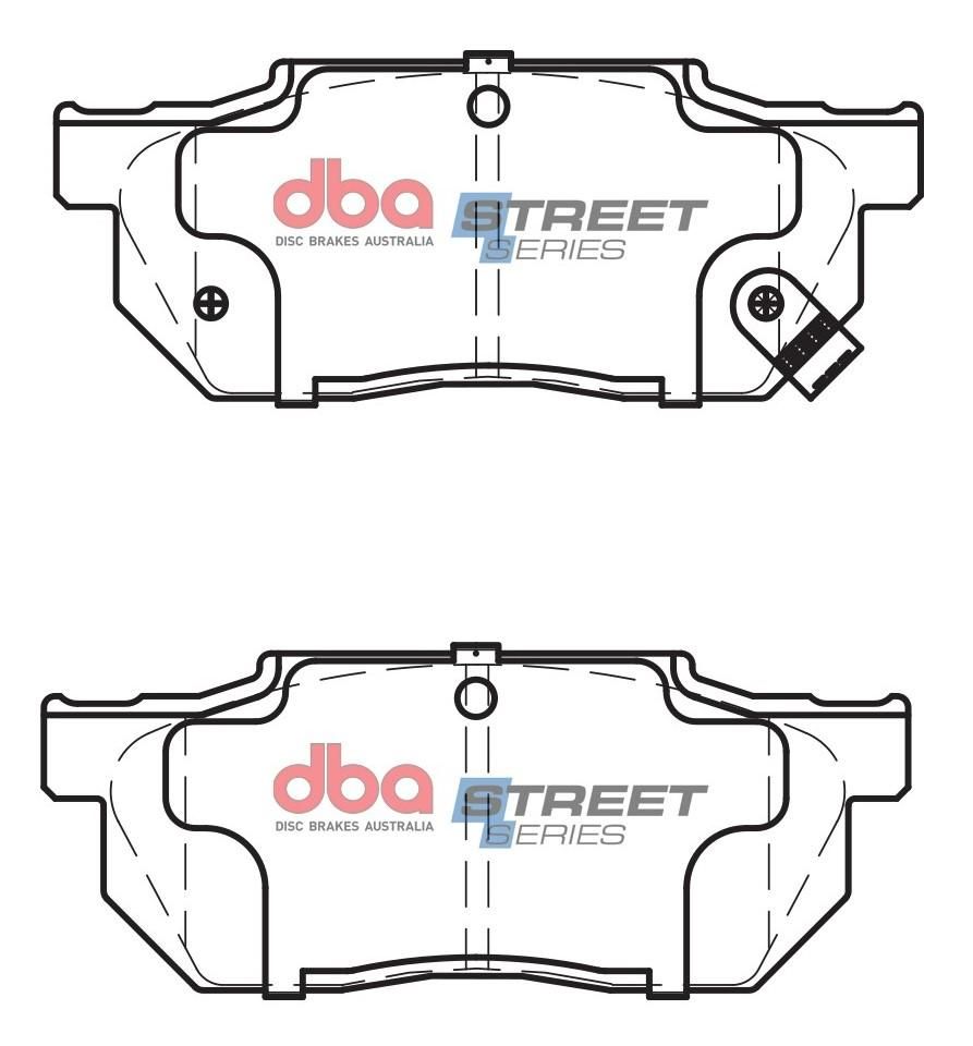 DBA SS STREET SERIES BRAKE PADS [ Honda 1979-2014 F ] - TecDoc Only