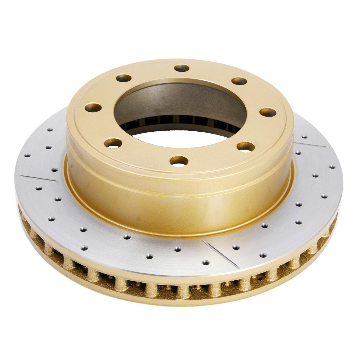 Street Gold Cross-drill/slotted KP [ F250 4 Wheel ABS 350 Dual Rear Wheel 01-04 F ] - TecDoc 2