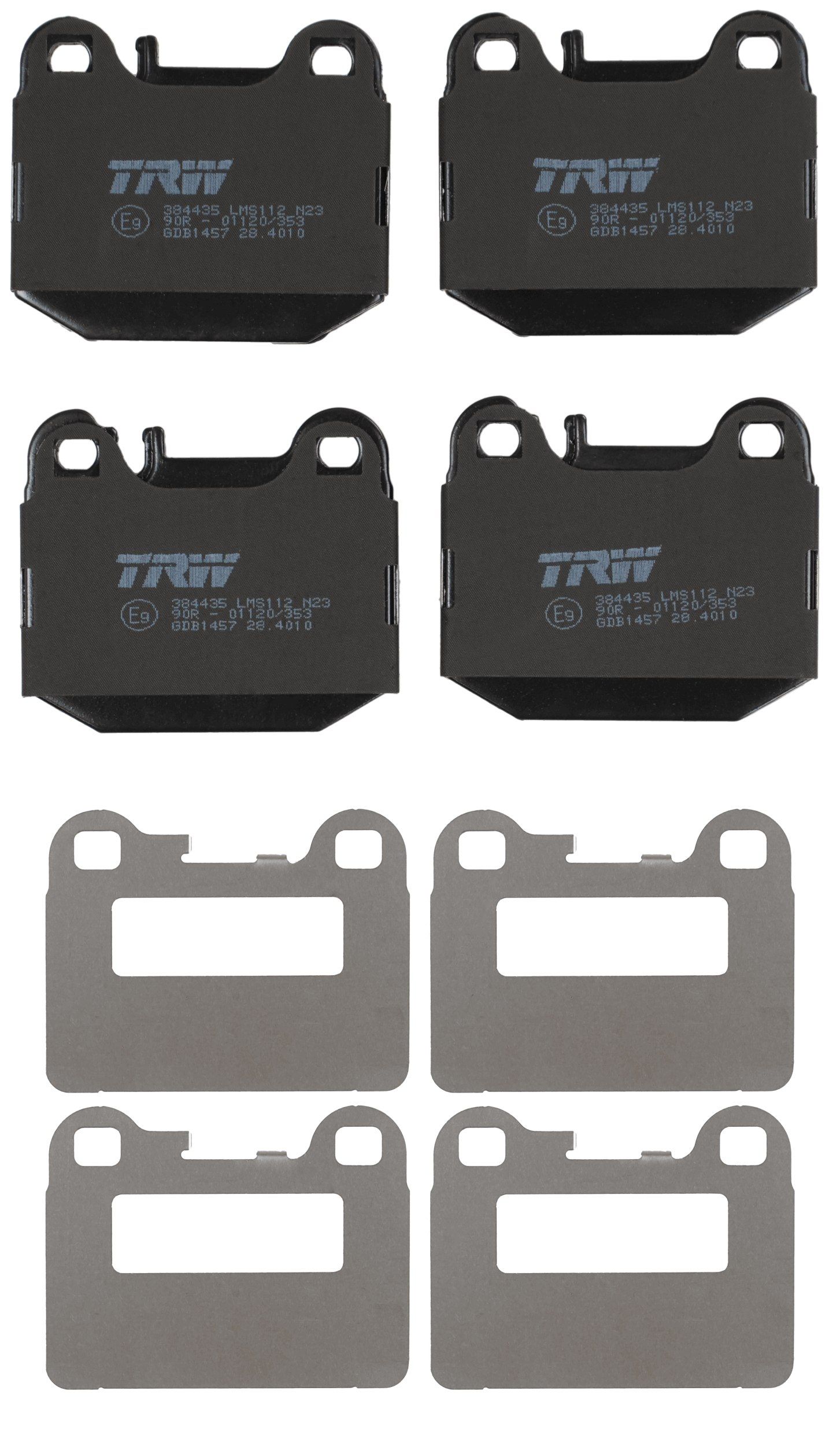 TRW DISC BRAKE PADS - TecDoc 2
