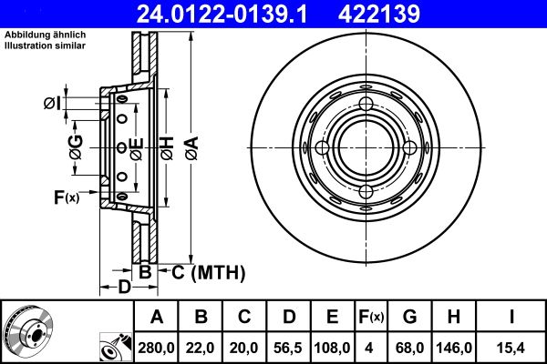 Brake Disc 24.0122-0139.1