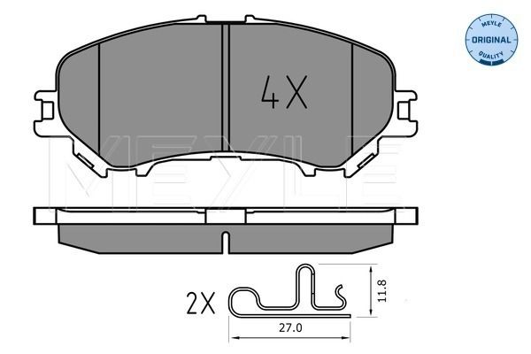 Brake Pad Set, disc brake 025 220 6518