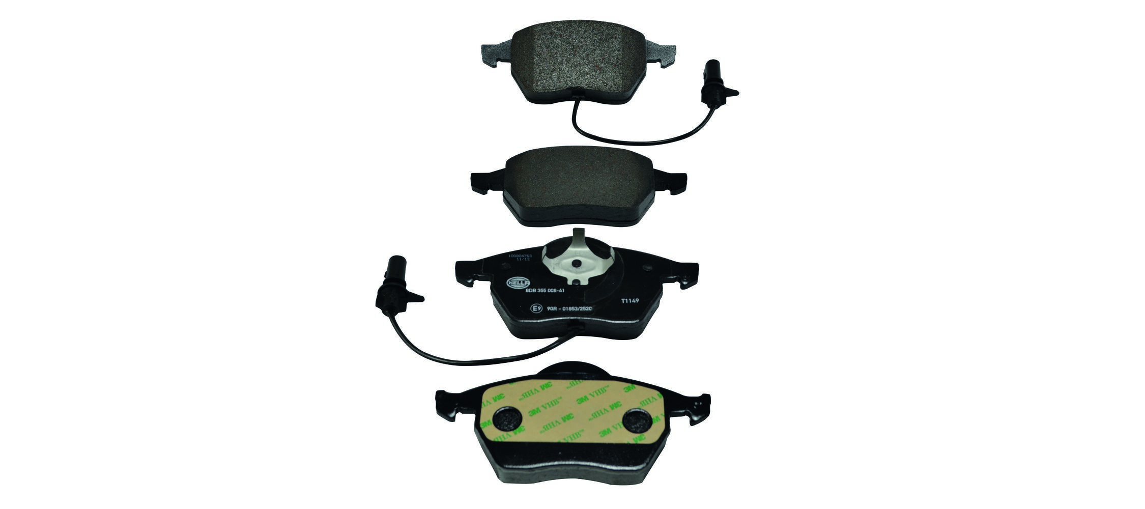 Bremsbelagsatz, Scheibenbremse