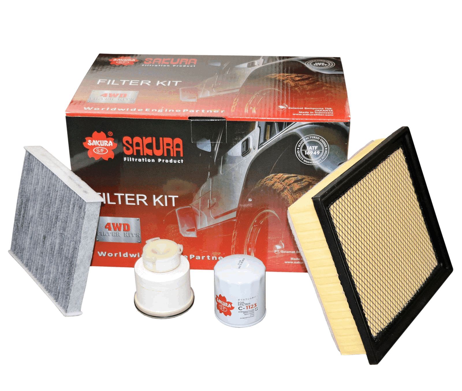 FILTER KIT OIL AIR FUEL CABIN - TecDoc Only