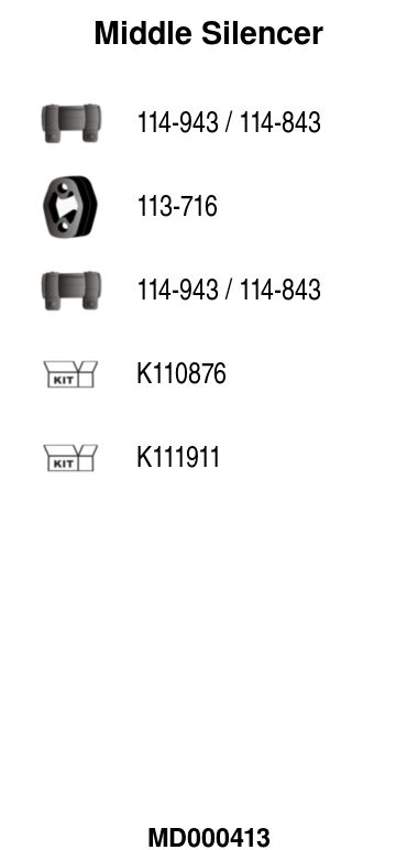 Mittelschalldämpfer