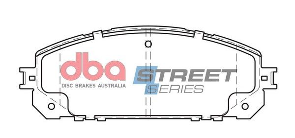 DBA SS STREET SERIES BRAKE PADS [ Jeep Cherokee 2013 - On F ] - TecDoc Only
