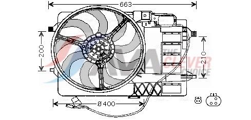 BW7506 AVA QUALITY COOLING ventilátor, motorhűtés