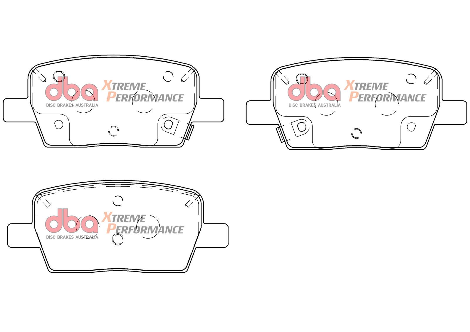DBA XP PERFORMANCE BRAKE PADS [ GMC Acadia / Holden Acadia 2018-on R ] - TecDoc Only