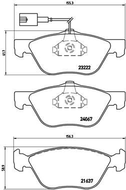 Brake Pad Set, disc brake P 23 112