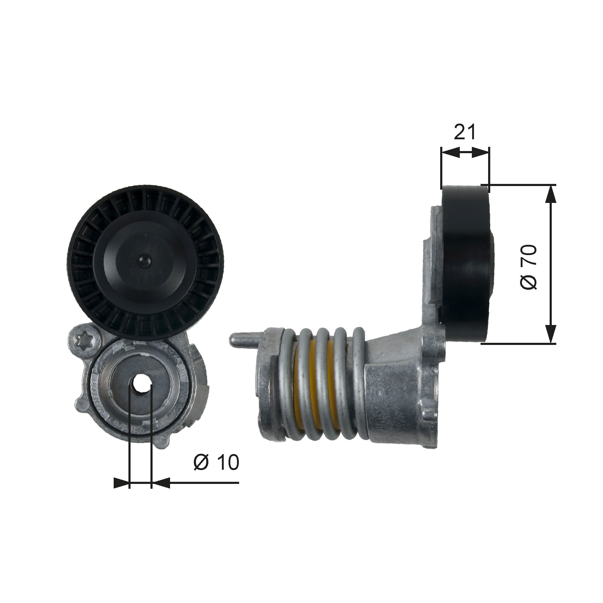 Belt Tensioner, V-ribbed belt T39157