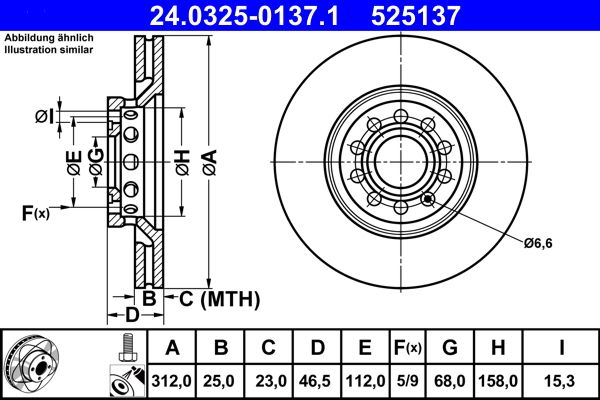 Brake Disc 24.0325-0137.1