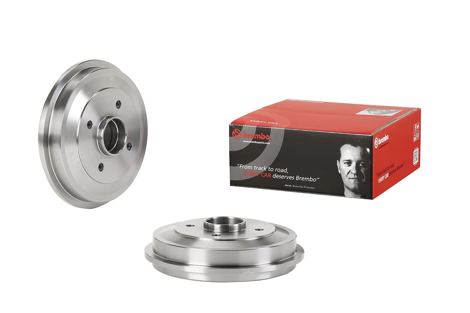 BREMBO 14.E308.10 - Bremstrommel ESSENTIAL LINE