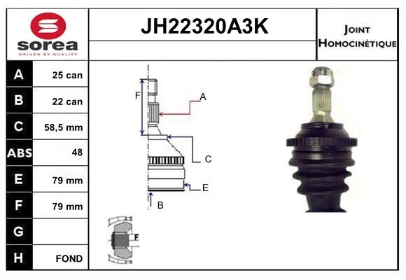 KIT CV JOINT - OPEL MOKKA