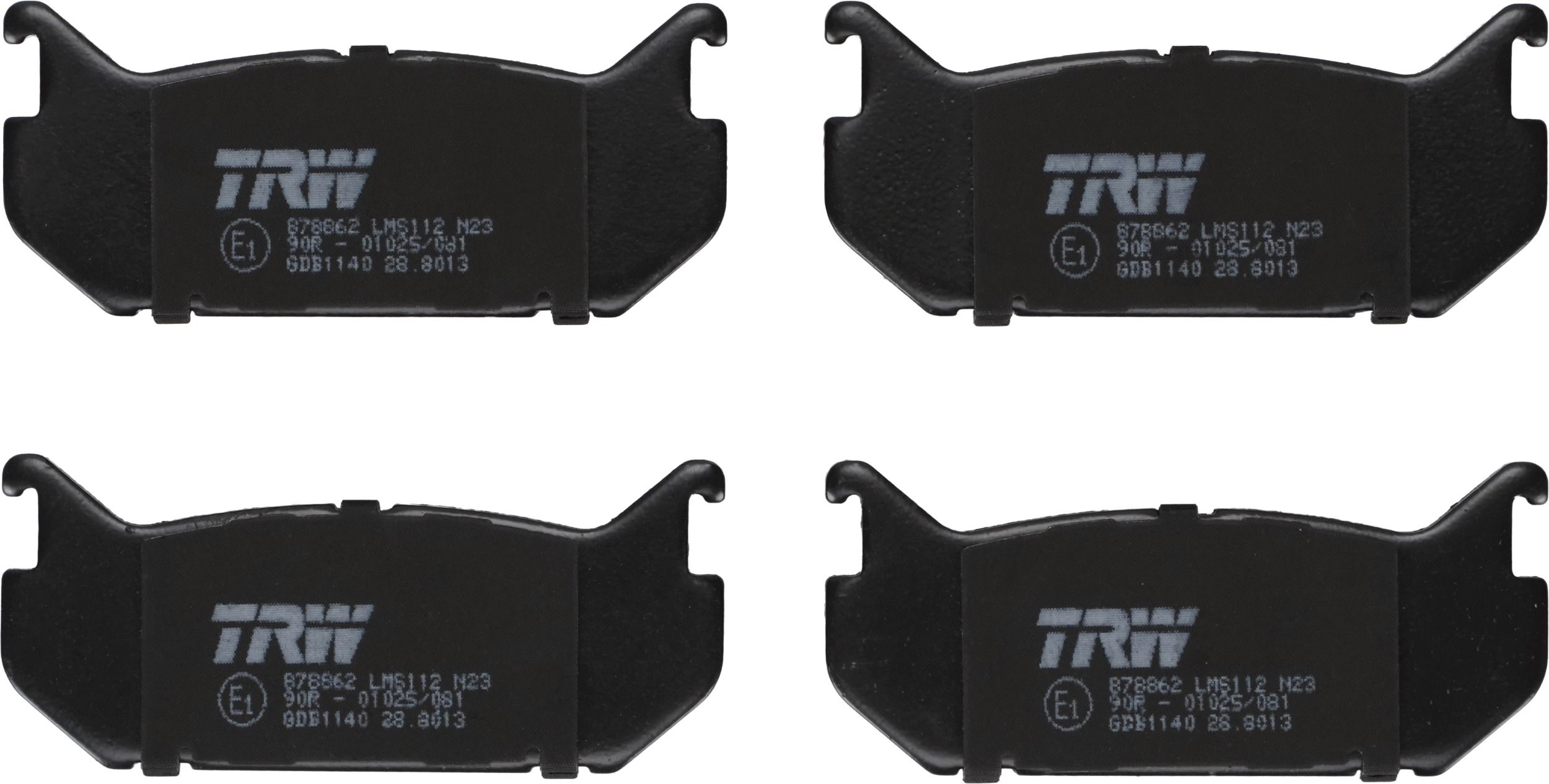 TRW GDB1140 - Bremsbelagsatz, Scheibenbremse