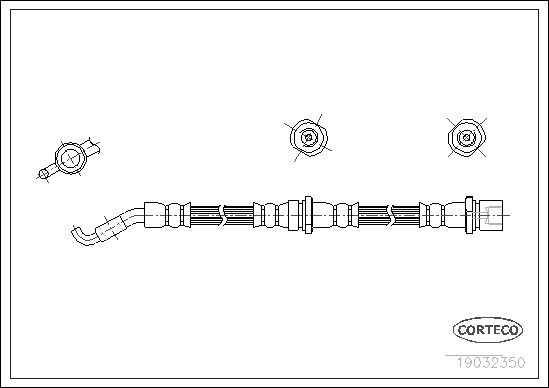 FLEXIBLE DE FREIN SUBARU IMPREZA  0705