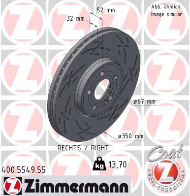 Zimmermann 400.5549.55 Bremsscheibe