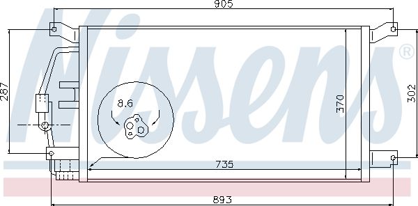 NISSENS 94797 Condenser, air conditioning
